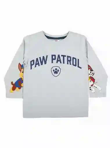 Polera Manga Larga Paw Patrol Gris 3 I24 314009380