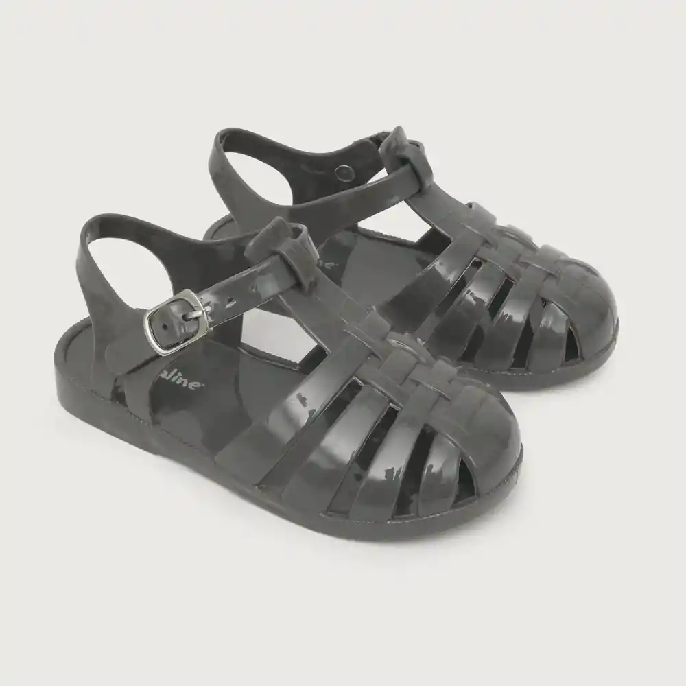 Sandalias Aqua De Niño Gris Talla 25
