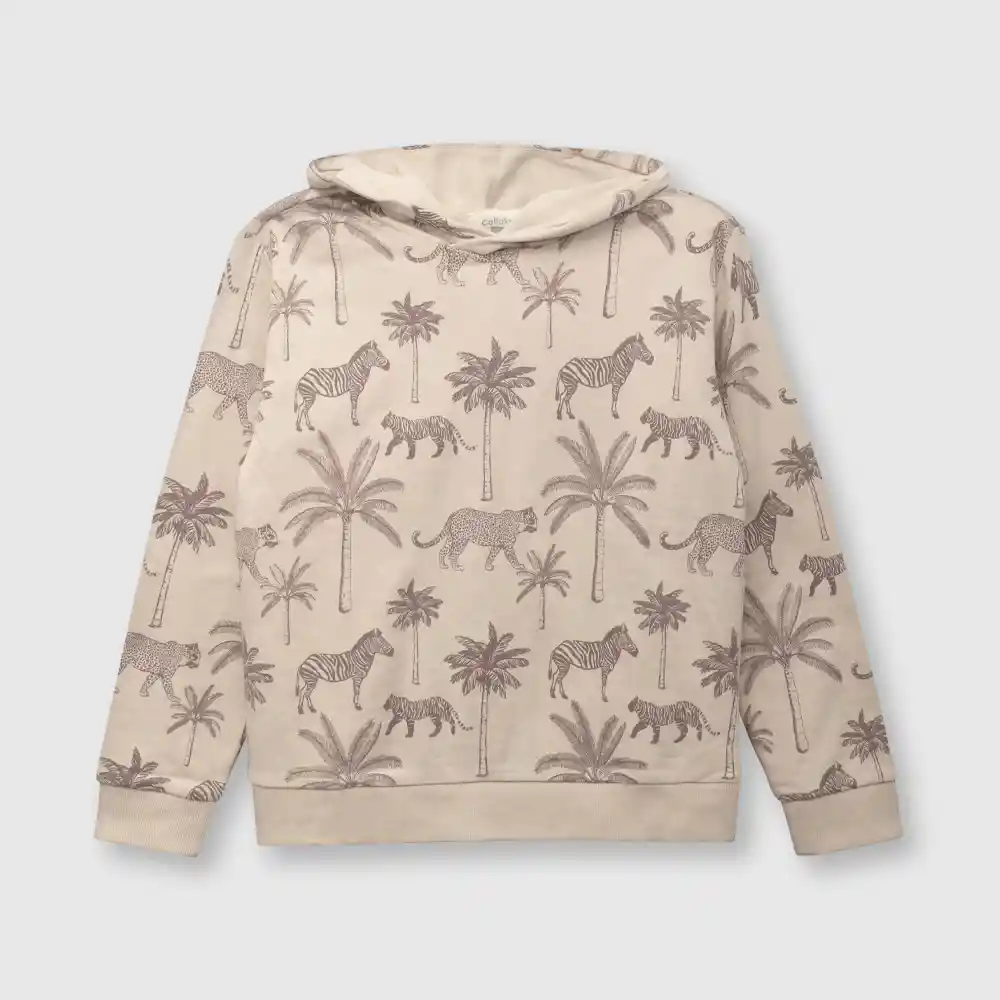 Polerón Selva De Niño Beige Talla 2 Años