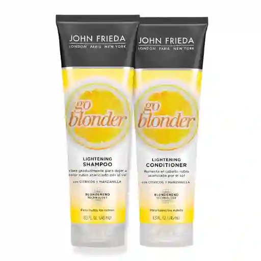 John Frieda Pack go Blonder Shampoo + Acondicionador