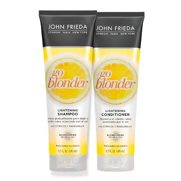 John Frieda Pack go Blonder Shampoo + Acondicionador