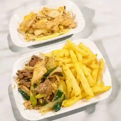 Colacion mixto con papa frita