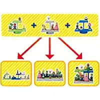 Súper Mario Juego de Balancín Escena Castillo