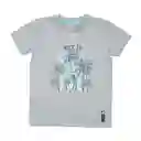 Polera Niño Gris Claro Pillin 6 a