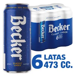 Becker Cerveza Classic Lager en Lata