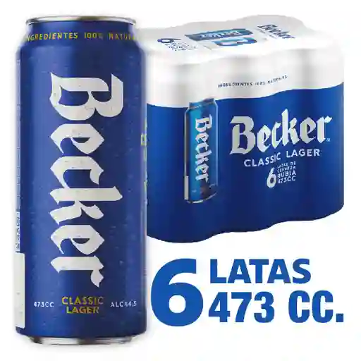 Becker Cerveza Classic Lager en Lata