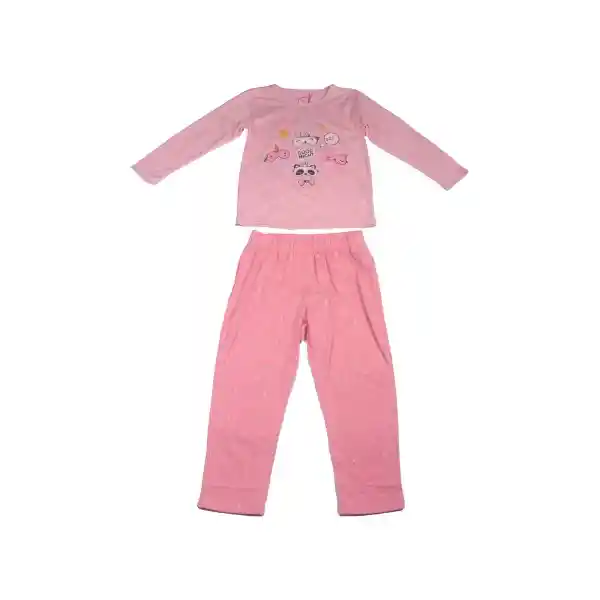 Pijama Niña Rosado Pillin 6 a