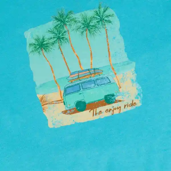 Polera Niño Turquesa Talla 8 A Pvy666-23Cal Pillín