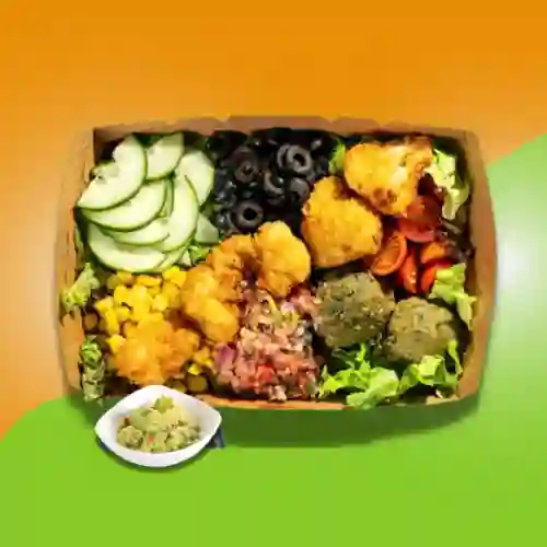 Super Bowl de Coliflor Rebozado