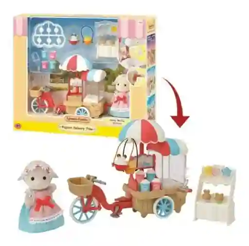 Sylvanian Families Juguete Puesto de Palomitas de Bárbara Oveja