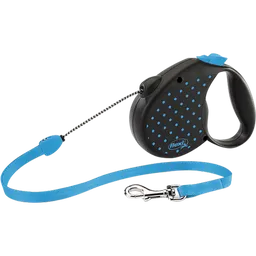 Flexi Correa Para Perro Design Dots Azul Pequeña