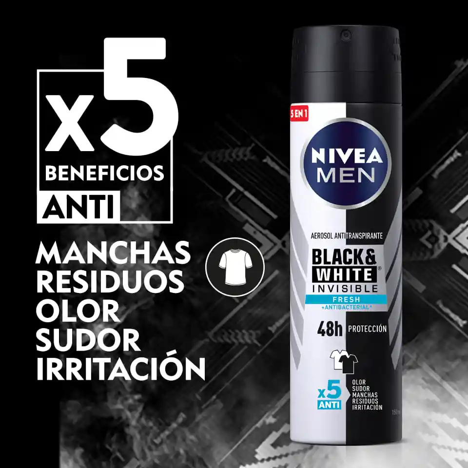 Nivea Men Desodorante Spray Black & White Fresh