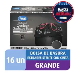 Great Value Bolsa para Basura Grande