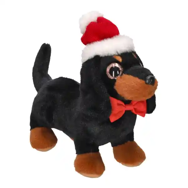 Peluche de Perrito Navideño Casaideas