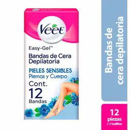 Veet Bandas Depiltatorias Corporales Piel Sensible 