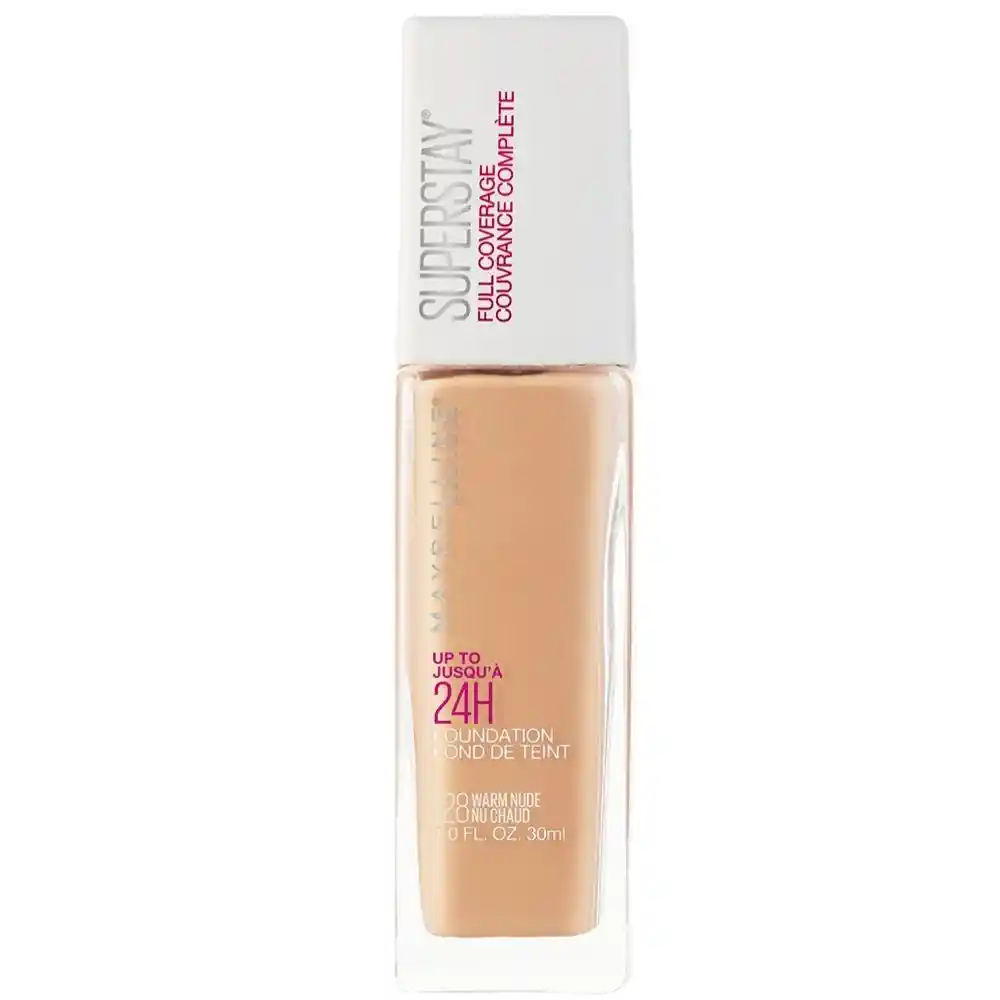 Maybelline Base de Maquillaje 24 Horas Cobertura Warm Nude 128