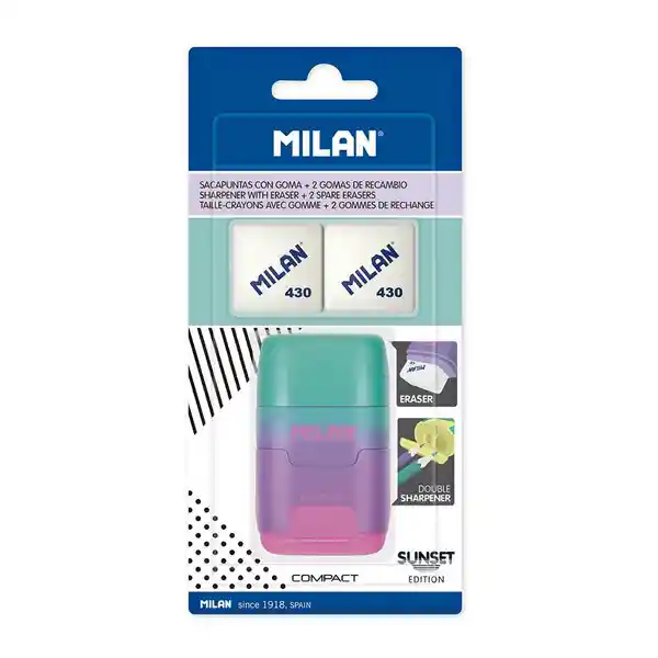 Milan Borrador + Sacapuntas Bym10451