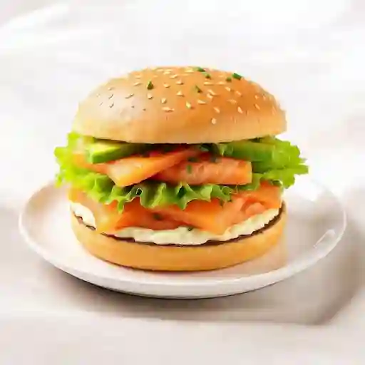 Sushi Burger De Salmon