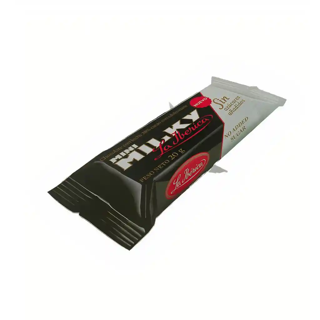 La Ibérica Barra de Chocolate Mini Milky sin Azúcar 