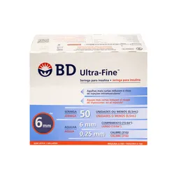 Bd Ultra-Fine Jeringas Insulina Autocontenida 31 G X 6 Mm