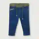 Jean Cintura Verde De Niño Azul Talla 6m
