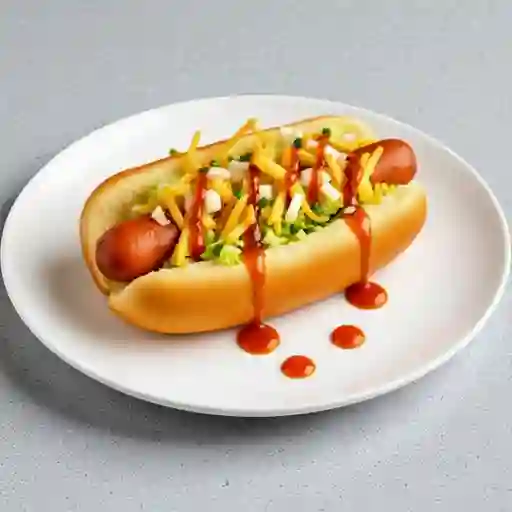 Perro caliente sencillo