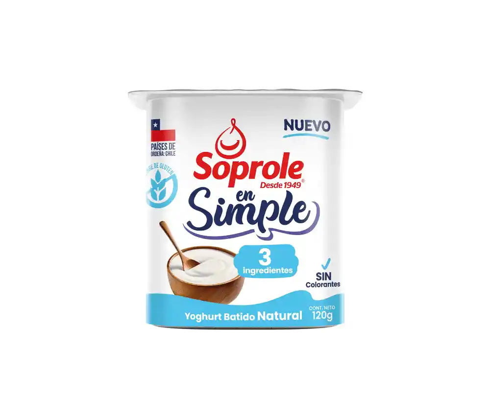Soprole Yogurt Natural Simple