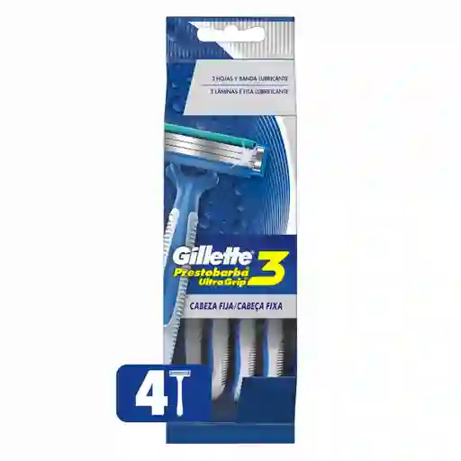 Gillette Máquina Para Afeitar Prestobarba Ultragrip Desechable