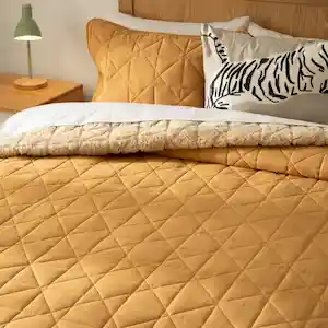 Quilt Microfibra Cordero Terracota 2 Plazas