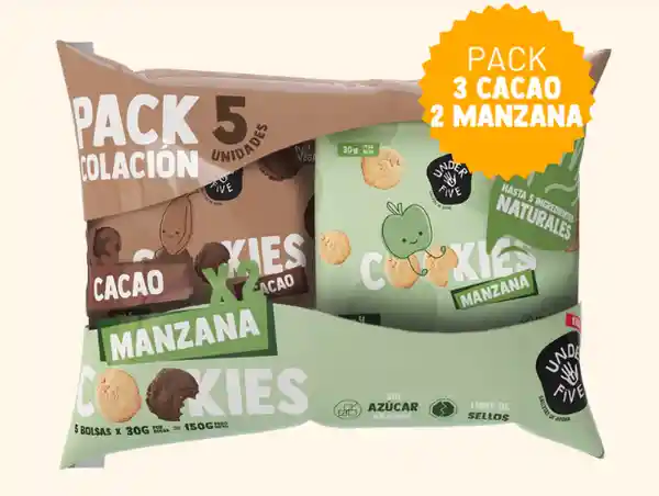 Underfive Galleta Mix Cacao + Manzana