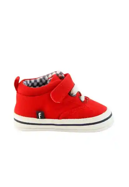 Zapatillas Urbana Velcro Soft Bebé Niño Rojo 16 810 Ficcus