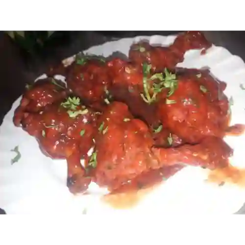 Chicken Lollipop en Salsa Schezwan