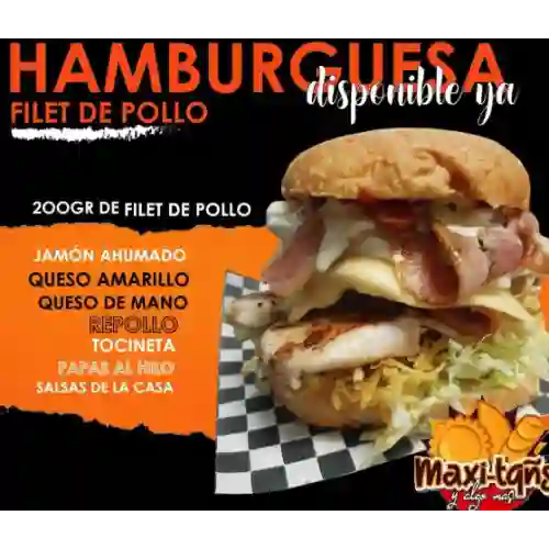 Hamburguesa de Fillet de Pollo