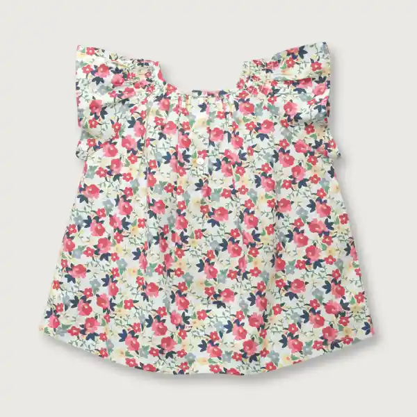 Blusa Cuello Smoke Niña Rojo Talla 18M Opaline