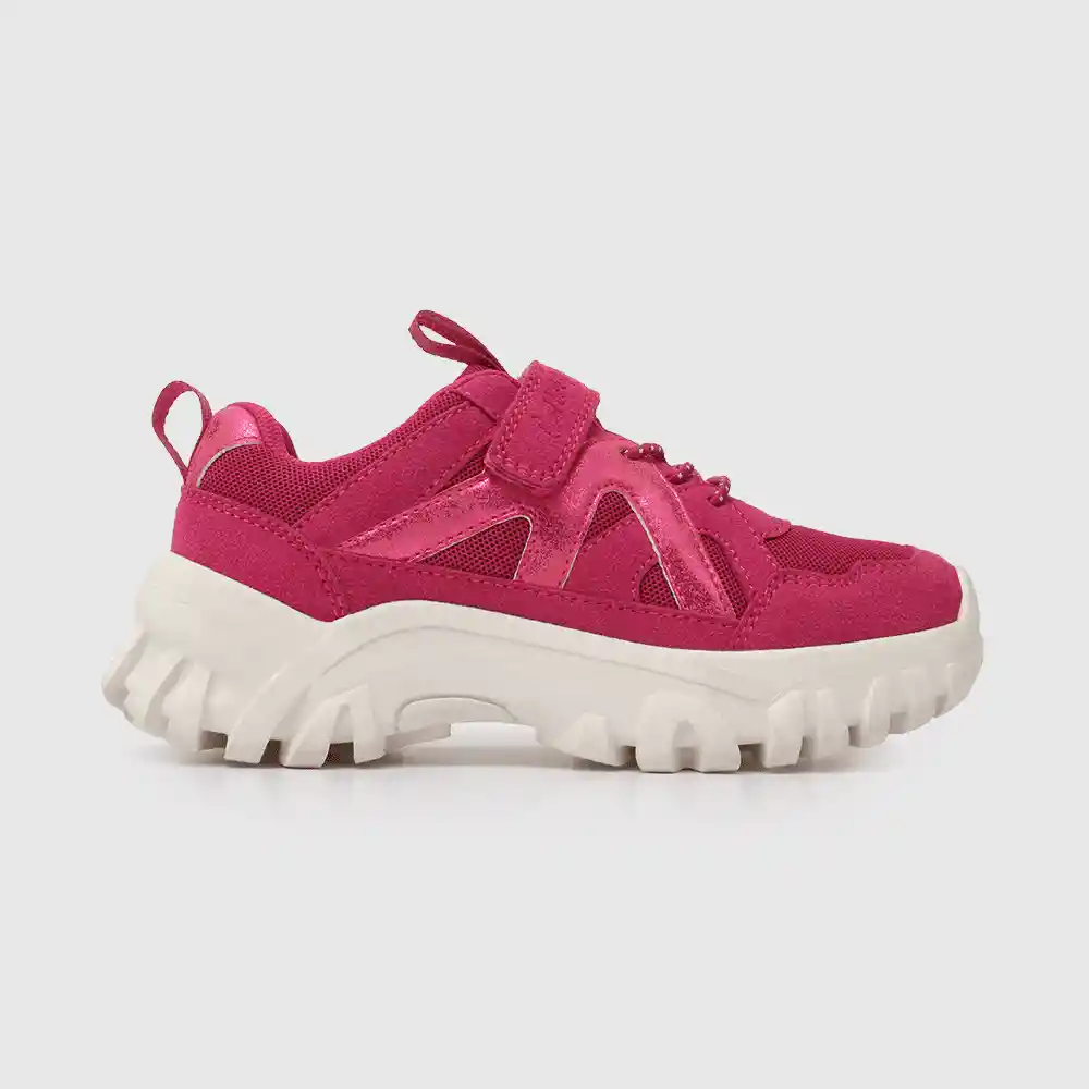 Zapatillas Urbana Suela Chunky Niña Fucsia Talla 35
