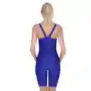 Traje de Baño Deportivo Pierna Larga Espalda Cubierta Azul T. L Samia