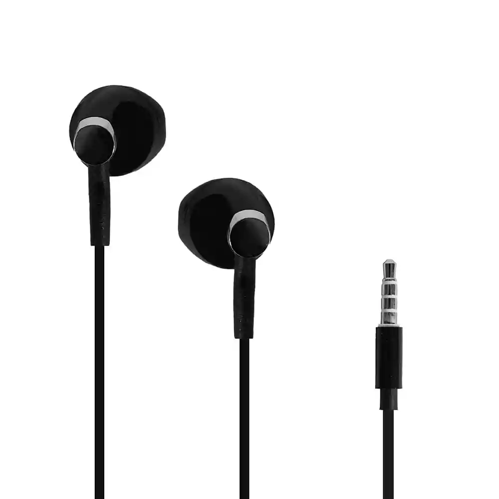 Miniso Audifonos De Cable De Moda E156 Negro 1.2m