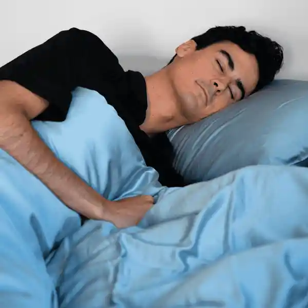 Manta Pesada + Cobertor Fresh Single Celeste Hypnos