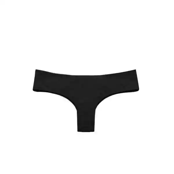 Bikini Calzón Culote Tanga Negro Talla M Samia