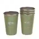 Set Vasos Acero Verde Peces Chilenos 480 mL Atakama Outdoor