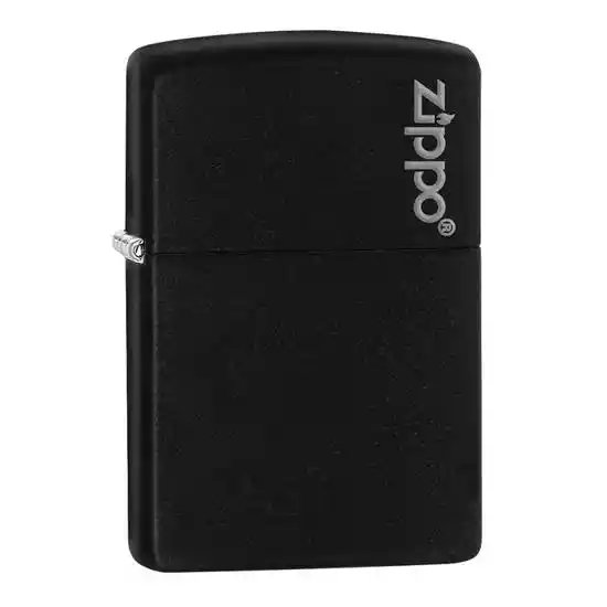 Zippo Encendedor Lighter Classic Black Matte Logo Negro