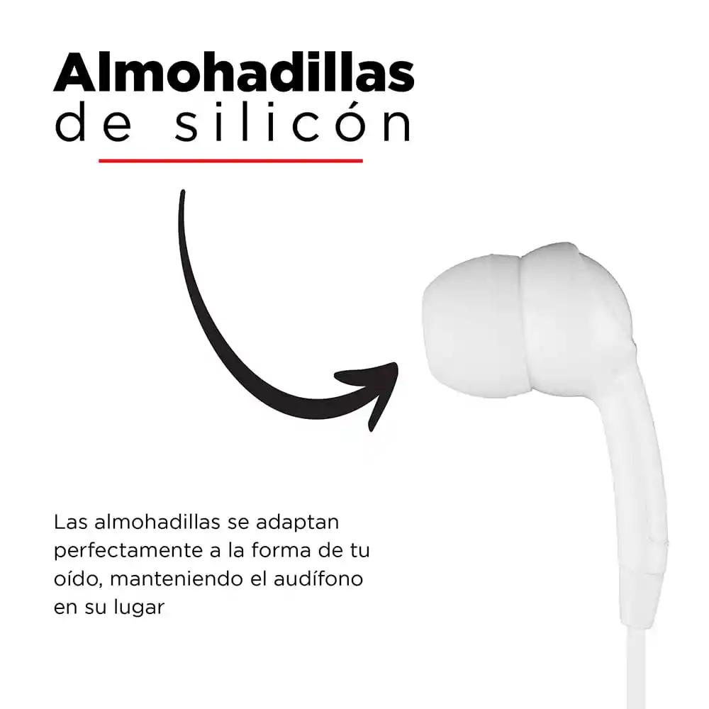 Miniso Audifonos De Cable Blanco 1m