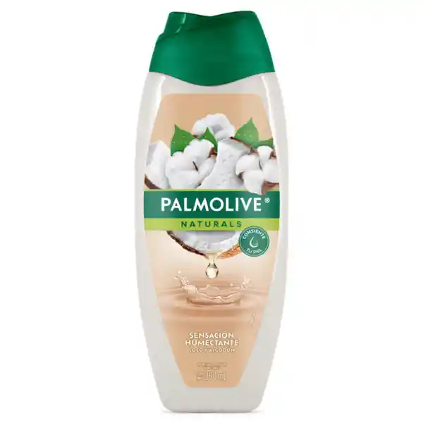 Jabón Líquido Palmolive Naturals Coco y Algodón 390 mL