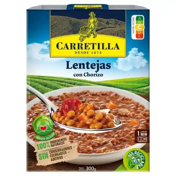 Carretilla Lentejas Con Chorizo