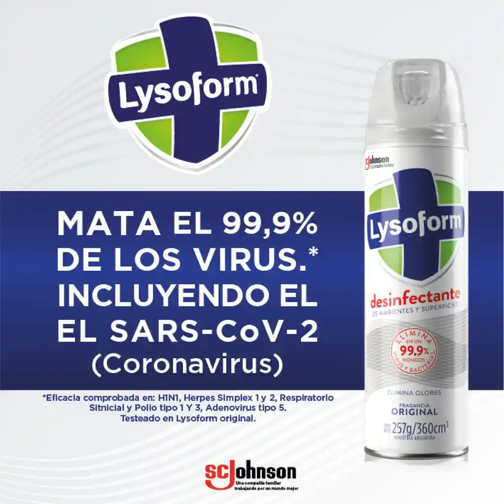 Lysoform Desinfectante en Aerosol Original