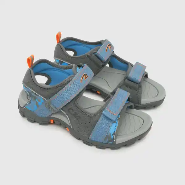 Sandalias Outdoor Doble Ajuste Niño Gris/Azul Talla 29 Colloky