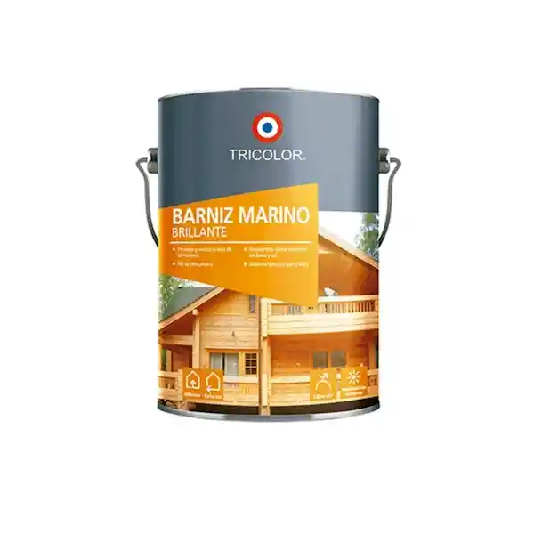 Tricolor Barniz Marino Base Agua Maple 3.78 L