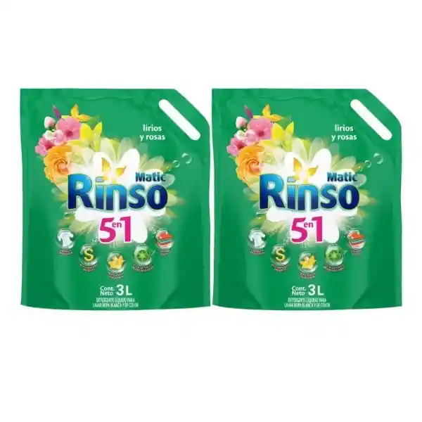 Rinso Pack Detergente Líquido Mix