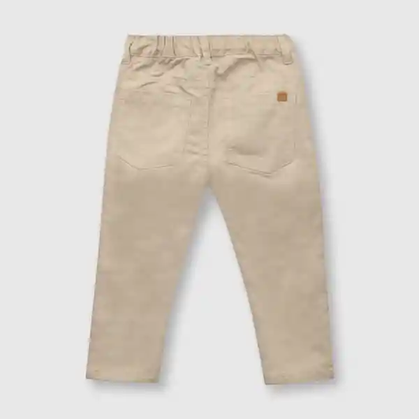 Pantalón de Bebé Niño Clásico Twill Sand Talla 9/12M Colloky