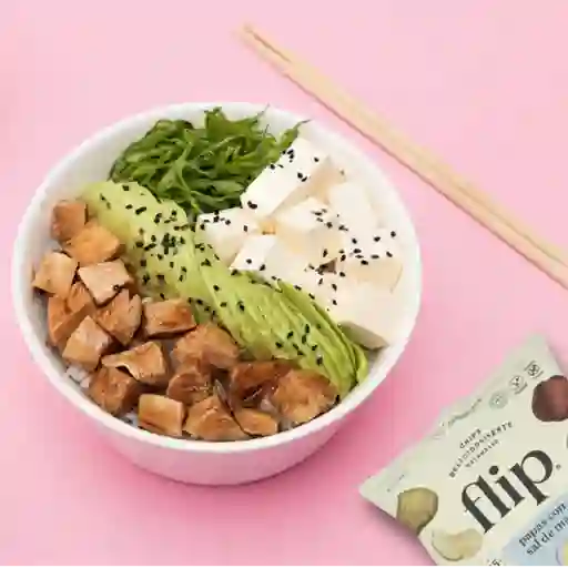 Arma tu gohan + papas flip